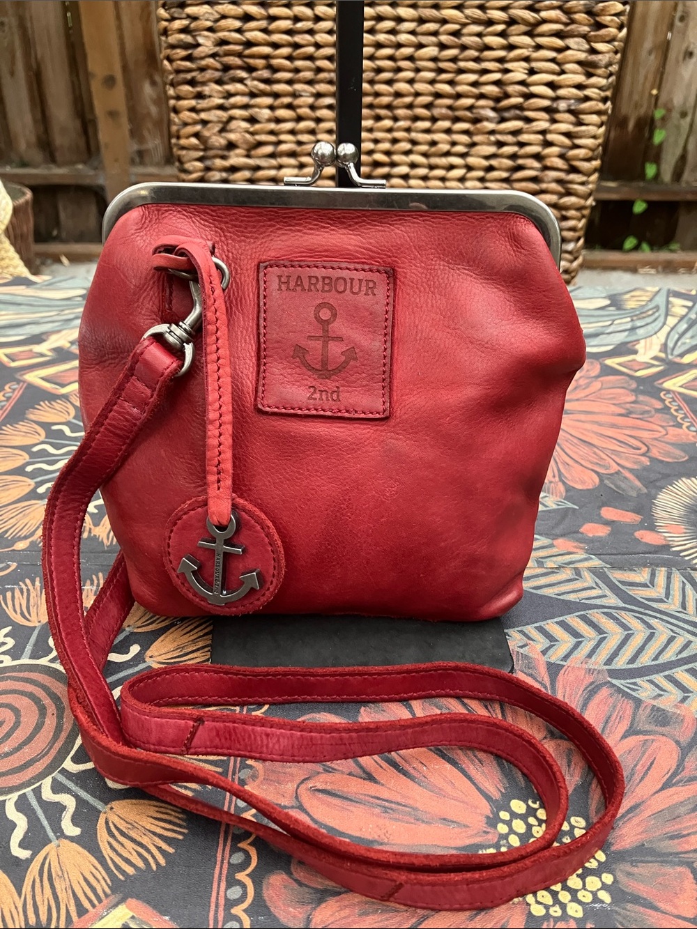 Harbour 2nd Chilly Red Rosalie Kisslock Crossbody